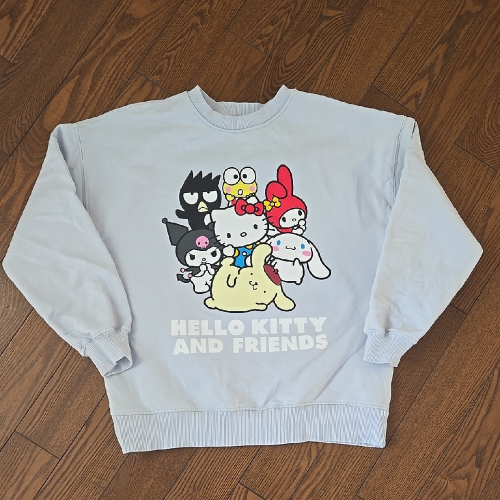 Zara Light Blue Hello Kitty Sweatshirt